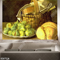 Tranh tĩnh vật sơn dầu Châu Âu trang trí phòng ngủ