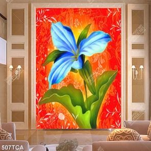 Tranh sơn dầu hoa lá treo tường nghệ thuật