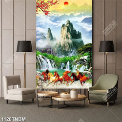 Tranh sơn thủy hữu tình và bát mã đẹp nhất