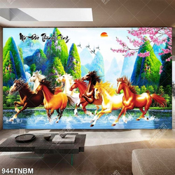 Tranh mã đáo thành công decor phòng khách