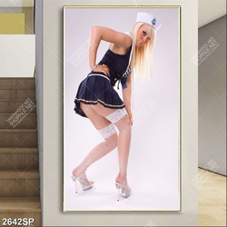 Tranh cô nàng gợi cảm treo tường spa