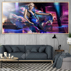 Tranh người đẹp tung tà váy voan nghệ thuật treo tường spa