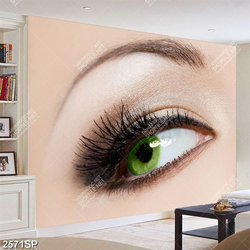Tranh đôi mắt xanh lá treo spa