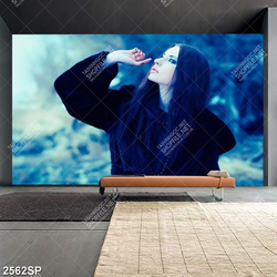 Tranh canvas cô gái nàng cá tính treo spa