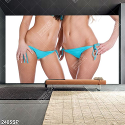 Tranh treo spa hai thân hình gợi cảm in canvas