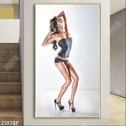 Tranh người mẫu sexy in uv treo trang trí tường spa