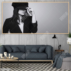 Tranh trắng đen người đẹp treo tường spa