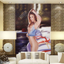 Tranh vẽ người đẹp khỏa thân nghệ thuật trang trí tường spa