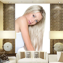 Tranh spa cô gái mắt xanh tóc vàng xinh đẹp