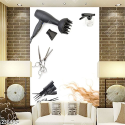 Tranh spa các dụng cụ làm tóc