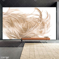 Tranh mái tóc vàng in uv treo spa