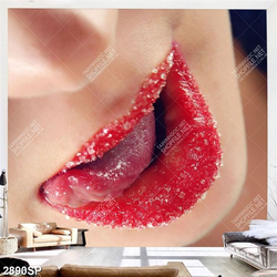 Tranh spa đôi môi đỏ ngọt ngào