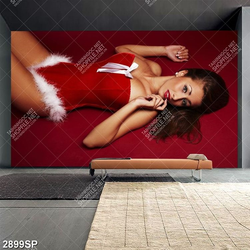 Tranh spa người đẹp với vòng một gợi cảm