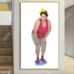 Tranh cô nàng béo treo spa