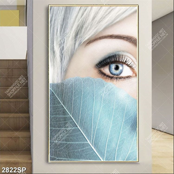 Tranh đôi mắt nghệ thuật treo trang trí spa