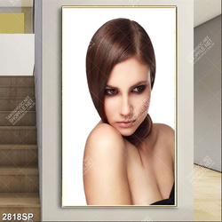 Tranh người đẹp khoe vai trần gợi cảm trang trí tường spa