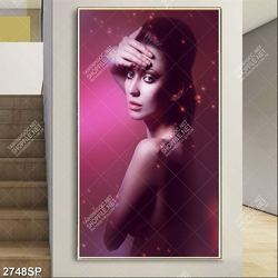 Tranh nghệ thuật người đẹp bán nude treo spa