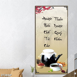 Tranh file psd thảo dược quý hiếm