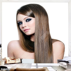 Tranh spa cô gái tóc dài xinh đẹp in uv