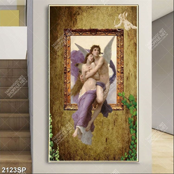 Tranh nghê thuật khỏa thân thiên thần treo tường spa