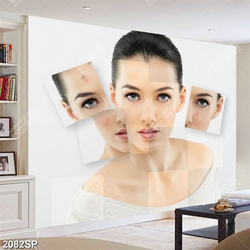 Tranh nghệ thuật những nốt mụn ẩn dưới làn da cô gái