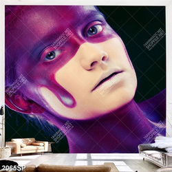 Tranh spa người mẫu make up nghệ thuật