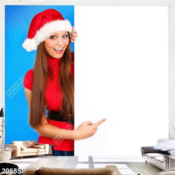 Tranh spa cô gái có đôi mắt màu lam xinh đẹp