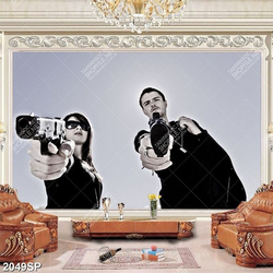 Tranh spa chàng trai và cô gái