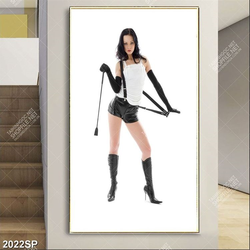 Tranh cô nàng cá tính treo tường spa