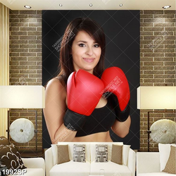 Tranh nữ boxing xinh đẹp
