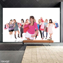 Tranh spa những cô nàng sành điệu thích mua sắm