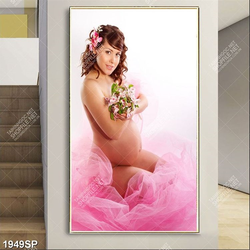 Tranh nghệ thuật cô gái mang bầu bán nude