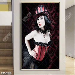 Tranh cô nàng xinh đẹp treo tường spa