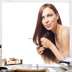 Tranh canvas cô nàng xinh đẹp treo tường spa