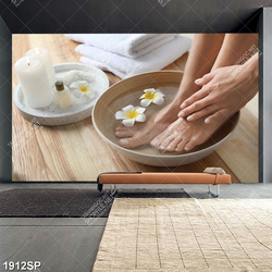 Tranh spa ngâm chân thư giãn