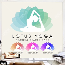 Tranh psd Lotus Yoga