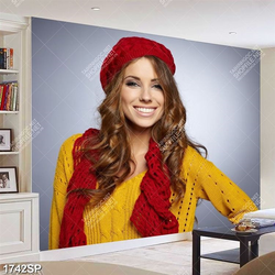 Tranh cô gái trẻ trung xinh đẹp