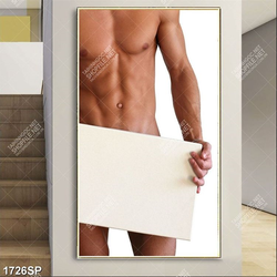 Tranh thân hình cơ bắp nam tính