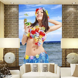 Tranh cô gái mùa hè tươi trẻ treo spa