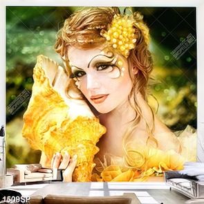 Tranh canvas người mẫu đại dương