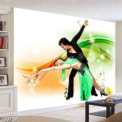 Tranh cặp đôi nhảy dancesport file psd
