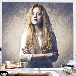 Tranh cô gái trẻ xinh đẹp treo tường spa