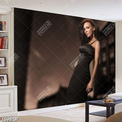 Tranh người phụ nữ quyến rũ trong đêm treo spa