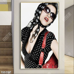 Tranh quý cô xinh đẹp treo spa