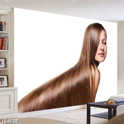 Tranh in canvas cô gái xõa tóc che vai trần