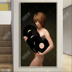 Tranh cô gái khỏa thân nghệ thuật treo tường spa