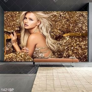 Tranh cô gái xinh đẹp gợi cảm in uv