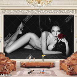 Tranh psd người mẫu khỏa thân nghệ thuật treo tường spa