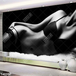 Tranh psd thân hình gợi cảm treo tường spa