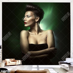 Tranh spa cô gái với mái tóc ngắn cá tính